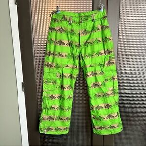 Bonfire snowboarding company- chroma bee stripe pants, men’s medium